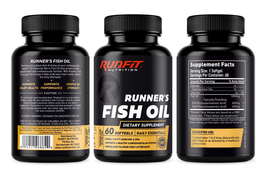 Runner's Fish Oil - RunFit Nutrition - Fish oil for runners